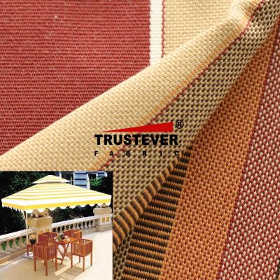 Yarn dyed 600D Polyester Tent/Awning Fabric 