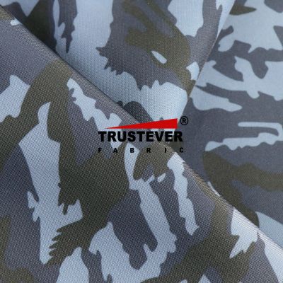 Marine Camouflage printed  600D Polyester  Fabric 