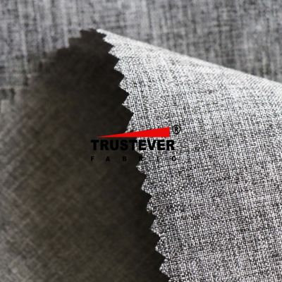 Breathable  linen-like polyester fabric 